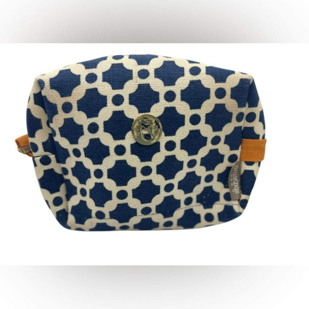 Never used Spartina 449 Blue and White Cosmetic Bag